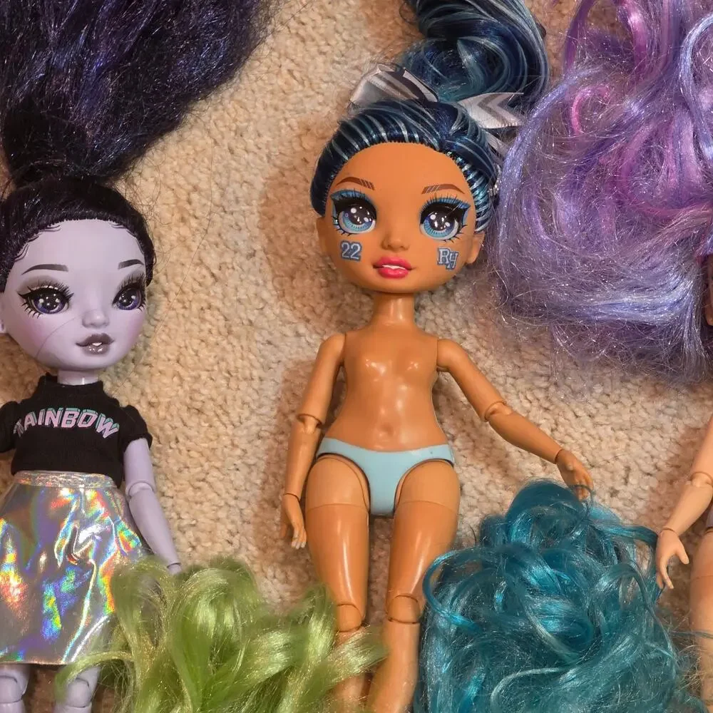 Lot of 8 Rainbow High & Shadow High Dolls - Multi-Color Hair / Articulated